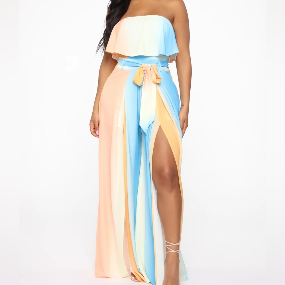 Multicolor Gradient Jumpsuit - Picture 4 of 4